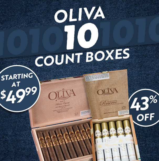 Oliva 10 Count Boxes Starting at $49.99