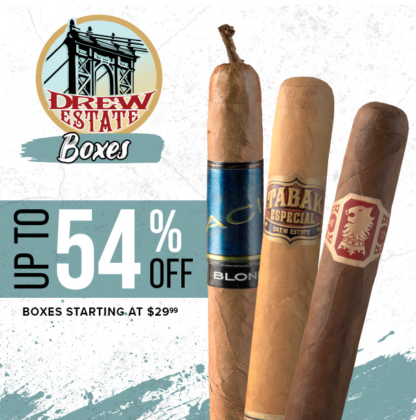 Up To 54% Off Drew Estate Boxes!