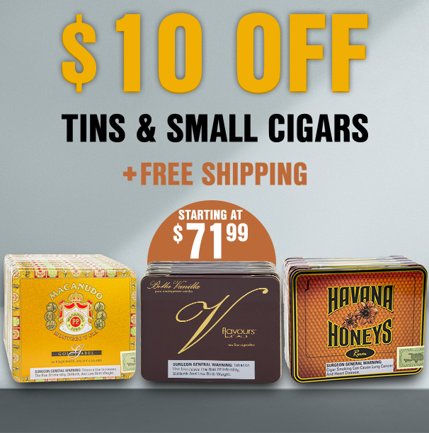 $10 Off + Free Shipping On Tins!