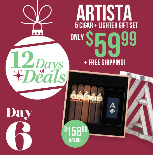 12 days of Deals - Day 6: Artista 5-Cigar + Lighter Gift Set only $59.99 + Free Shipping!