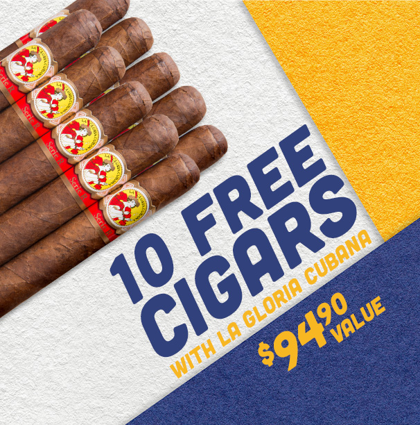 10 Free Cigars with La Gloria Cubana Boxes!