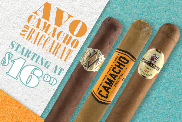 % off AVO, Baccarat, and Camacho