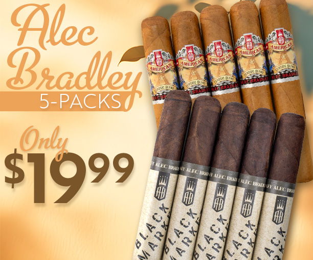 Alec Bradley 5-Packs Only $19.99!