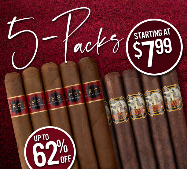 5-Packs Starting at $7.99!