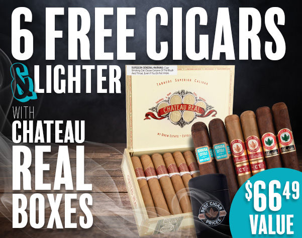 6 Free Cigars and Lighter with Chateau Real!