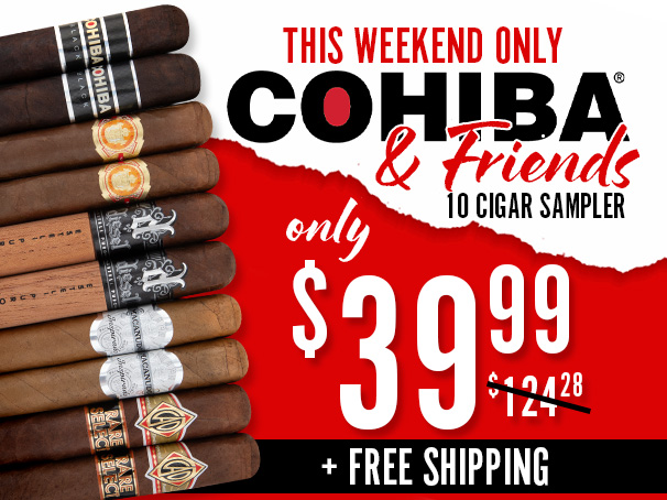 Cohiba & Friends 10 Cigar Sampler Only $39.99 + Free Shipping!