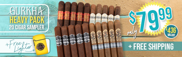 Gurkha Heavy Pack Sampler Only $79.99 + Free Shipping!