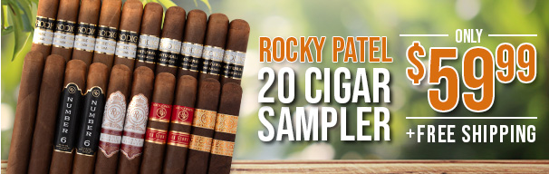 Rocky Patel 20 Cigar Samplers Only $59.99 + Free Shipping