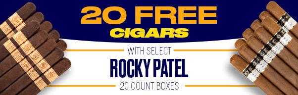 Buy 20 Rocky Patel Cigars, Get 20 Free