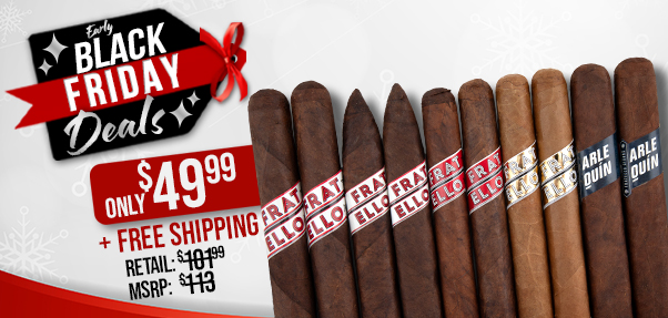 Fratello 10 Cigar Sampler only $49.99 + Free Shipping!