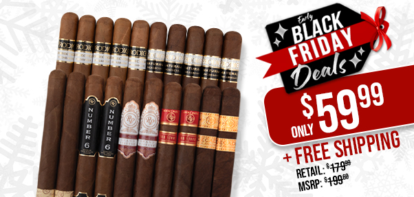 Black Friday Rocky Patel 20 Cigar Sampler Only $59.99 + Free Shipping!