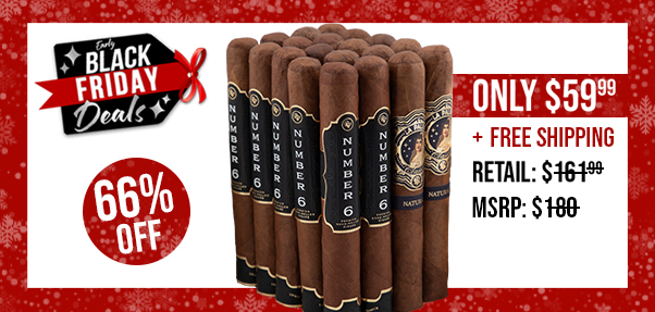 Rocky Patel Number 6 Vs. La Palina Classic 20 Cigar Sampler Only $59.99 + Free Shipping!