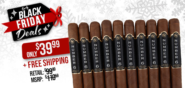 Rocky Patel Number 6 10-Packs Only $39.99 + Free Shipping