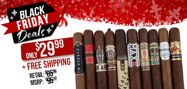 Black Friday Batch 10 Cigar Sampler Only $29.99 + Free Shipping!