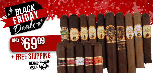 Black Friday Oliva & Cain 15 Cigar Sampler Only $69.99 + Free Shipping!