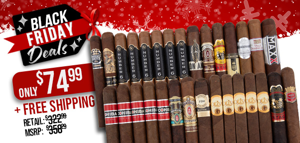 Connoisseur's Case 30 Cigar Sampler Only $74.99 + Free Shipping!