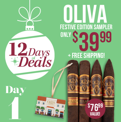 12 days of Deals - Oliva Festive Edition Sampler only $39.99 + Free Shipping!