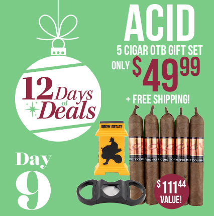 12 Days of Deals - Day 9: Acid OTB 5 Cigar Gift Set Only $49.99 + Free Shipping!