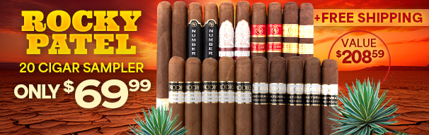 Rocky Patel 20 Cigar Sampler Only $69.99 + Free Shipping!