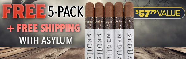 Free 5-Pack + Free Shipping with Asylum Boxes!