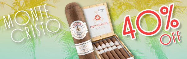 40% Off Montecristo White Boxes!