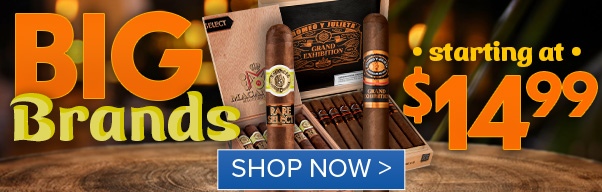 Rare Cigars From The Big Brands Starting at $14.99!