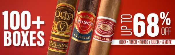 Up to 68% off Oliva, Punch, Romeo y Julieta, and more!