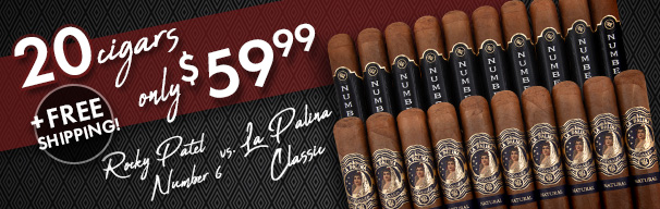 Rocky Patel Number 6 & La Palina Classic 20 Cigar Sampler only $59.99 + Free Shipping!