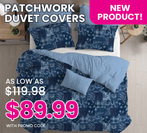 Patchwork Duvet Covers, as low as $89.99 With Promo Code, Click Here