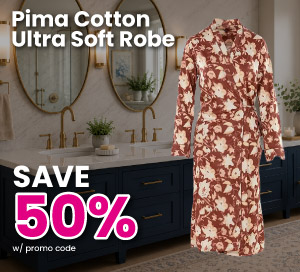 Pima Cotton Robes Save 50% With Promo Code