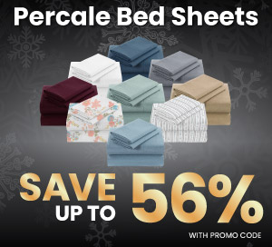 Percale Bed Sheets SAVE Up To 56% With Promo Code