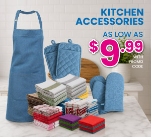 Kitchen Towels & Accessories As Low As $9.99 With Promo Code