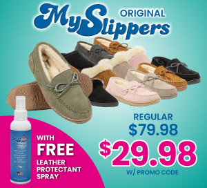 MySlippers $59.98 With Promo Code