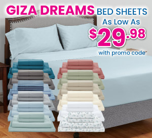 Giza Dreams Sheets As Low As $29.98 With Promo Code
