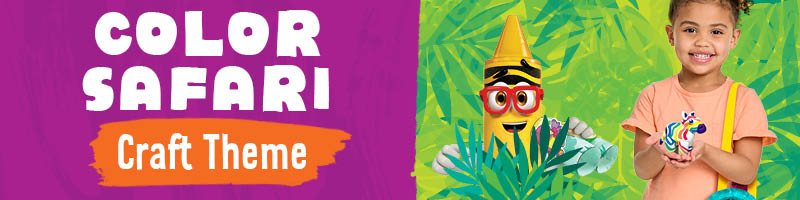 Final week: Color Safari craft theme ends Sunday 🦓 - Crayola Experience