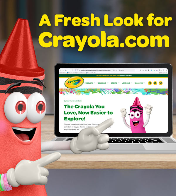 A Fresh Look for Crayola.com