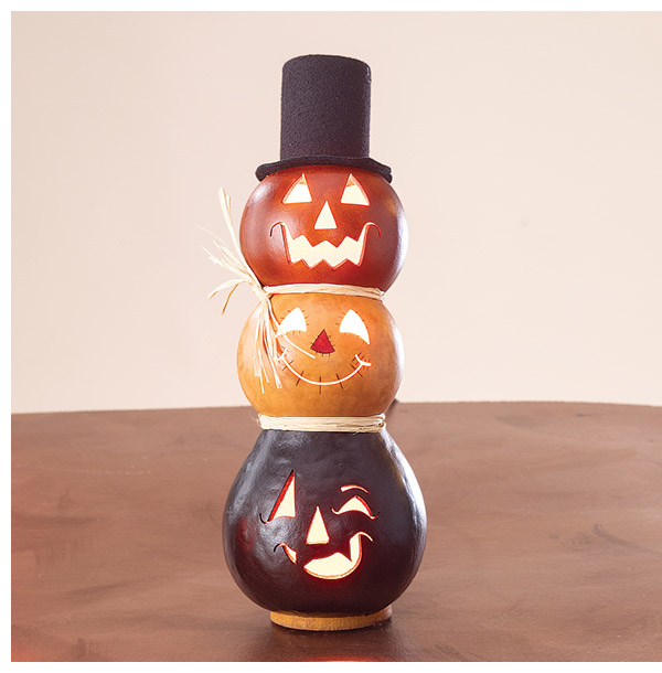 Stack O' Jacks Halloween Gourd