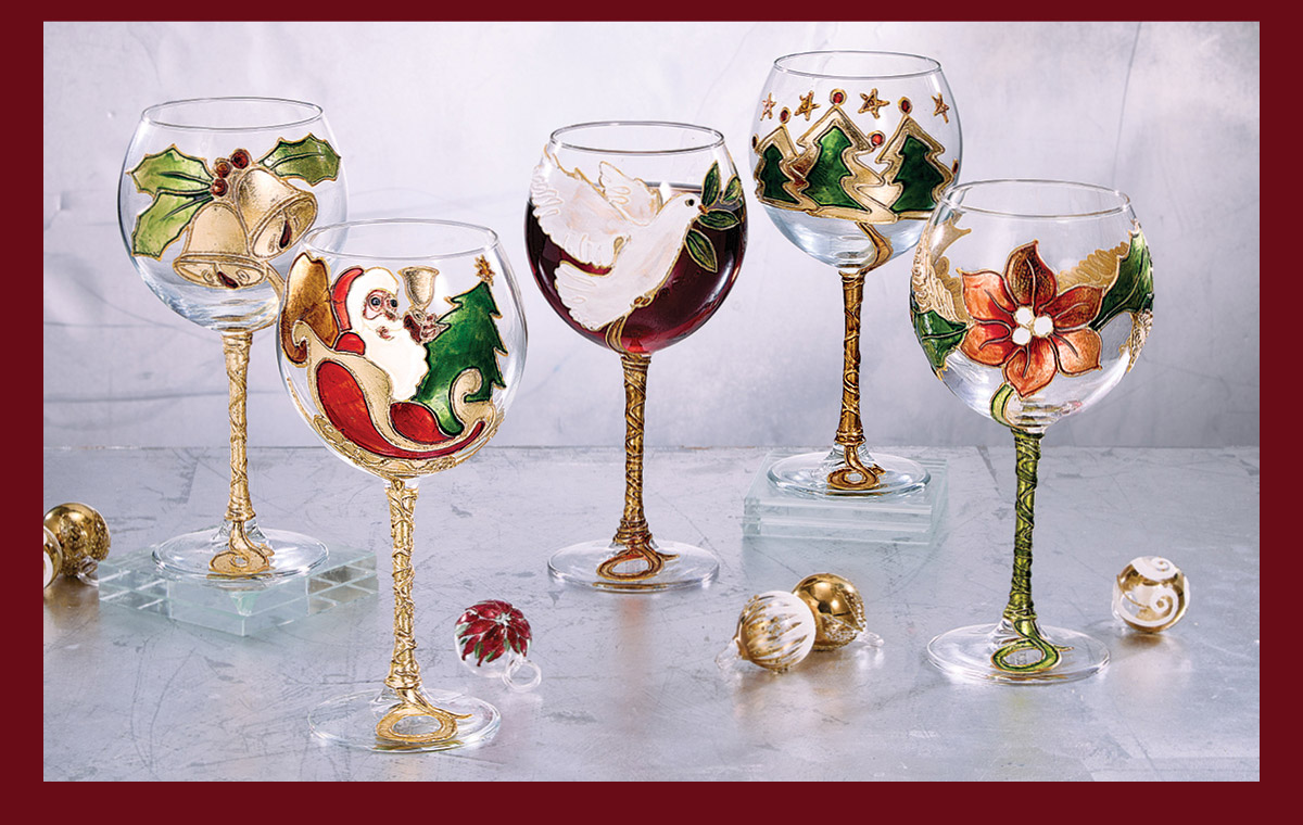 Christmas Wine Glasses