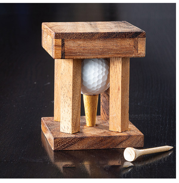 Handcrafted Golfing Off The Green Wood Puzzle