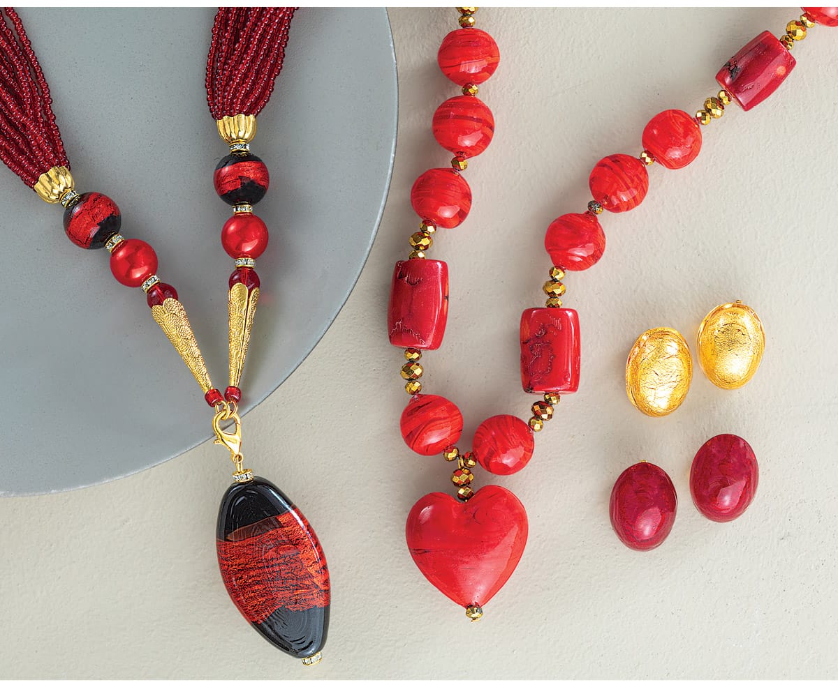 Red & Gold Jewelry