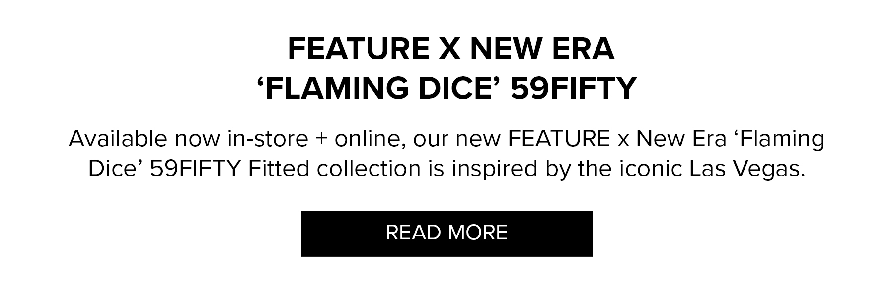 Available In-Store + Online: FEATURE x New Era 'Flaming Dice