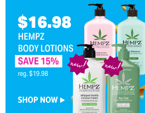 $16.98 HEMPZ BODY LOTIONS