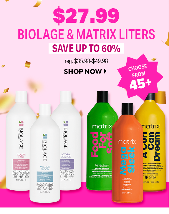 $27.98 BIOLAGE & MATRIX LITERS