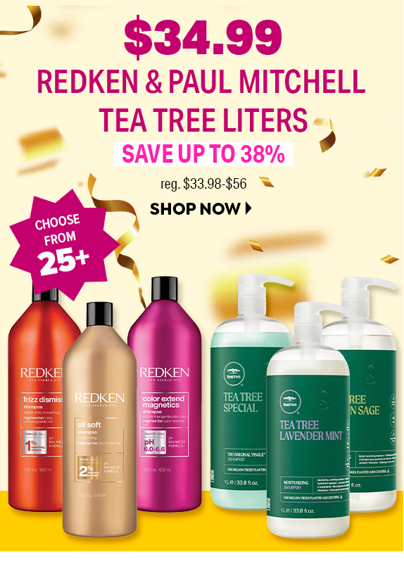 $34.98 REDKEN & PAUL MITCHELL TEA TREE LITERS