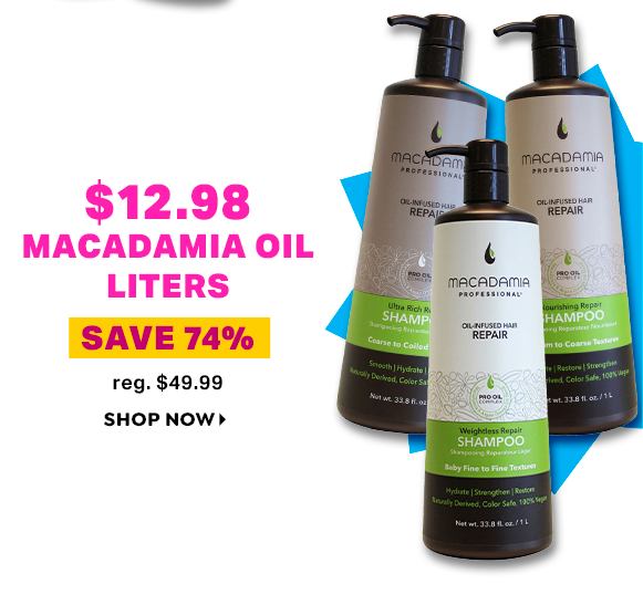 $12.98 MACADAMIA OIL LITERS