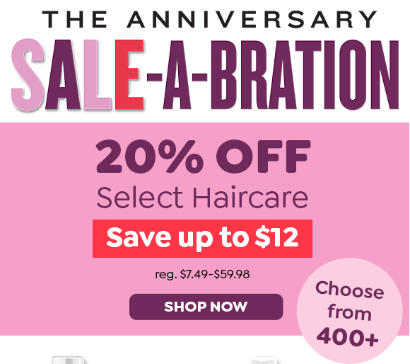 20% OFF SELECT HAIRCARE