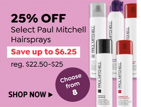 25% OFF SELECT PAUL MITCHELL HAIRSPRAYS