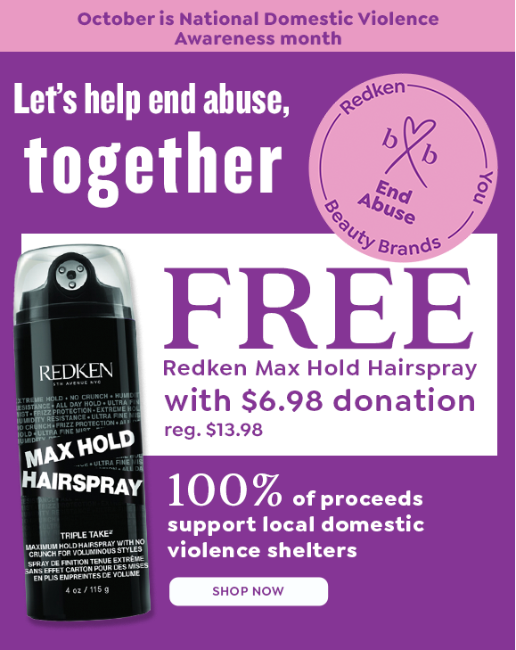 END ABUSE FREE REDKEN 4OZ MAX HOLD HAIRSPRAY WITH $6.98 DONATION