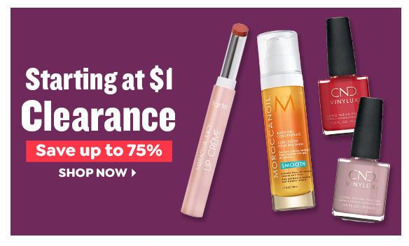 CLEARANCE SALE SAVE UP TO 75%