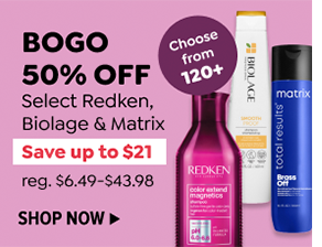 BOGO 50% OFF SELECT REDKEN, BIOLAGE & MATRIX